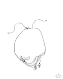 Whimsical Whale - Silver - Lariat Style Bracelet