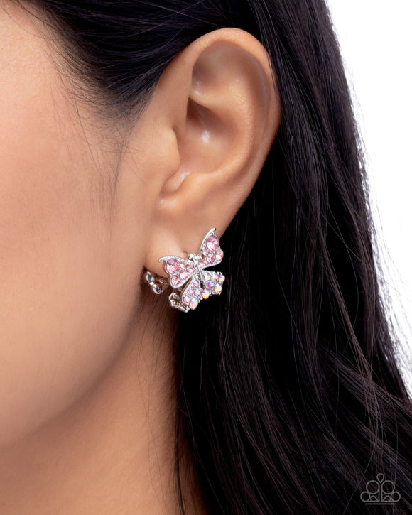Aerial Apprentice - Pink - Hinge Earrings