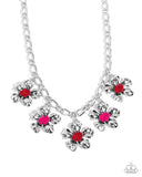 Seed Bead Statement - Red