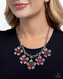 Seed Bead Statement - Red