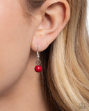 Seed Bead Statement - Red