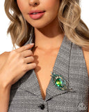 Peacock Pedigree - Green - Brooch