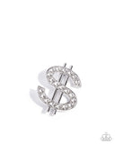 Raking in the Bling - White - Brooch