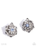 Devoted Dazzle - Blue - Clip-on Earrings