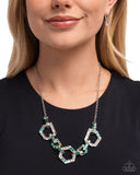 Geometric Glitter - Green