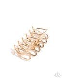 Scalloped Showstopper - Gold - Claw Clip