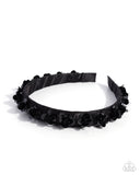 Floral Film - Black - Headband