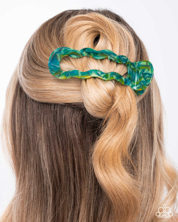 Jovial Jellyfish - Green - Claw Clip