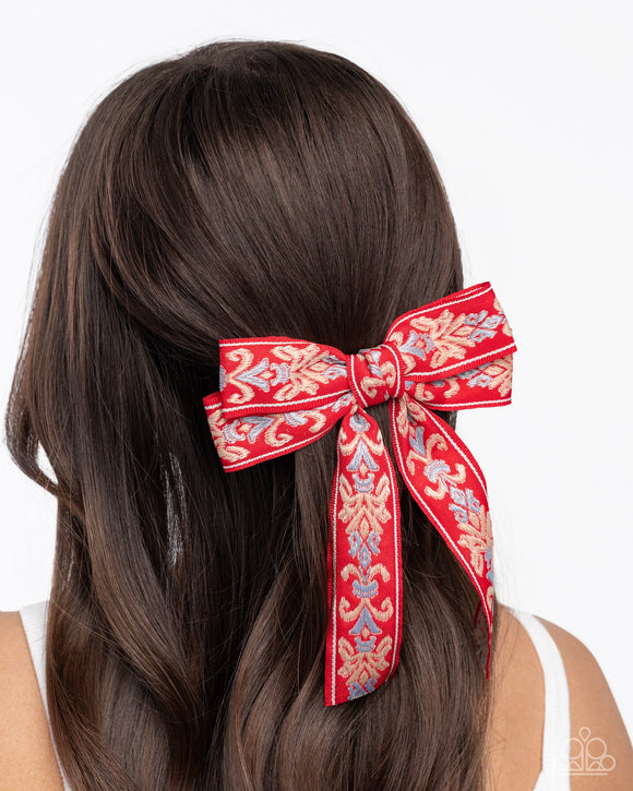 Printed Parlor - Red - Bow