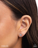 All My Affection - White - Stainless Post Earrings