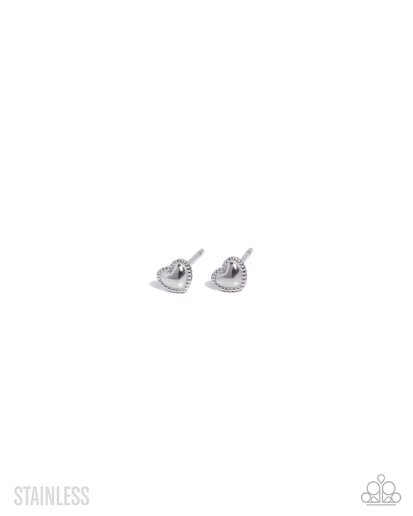 Will You Stay? - Silver - Stainless Post Earrings