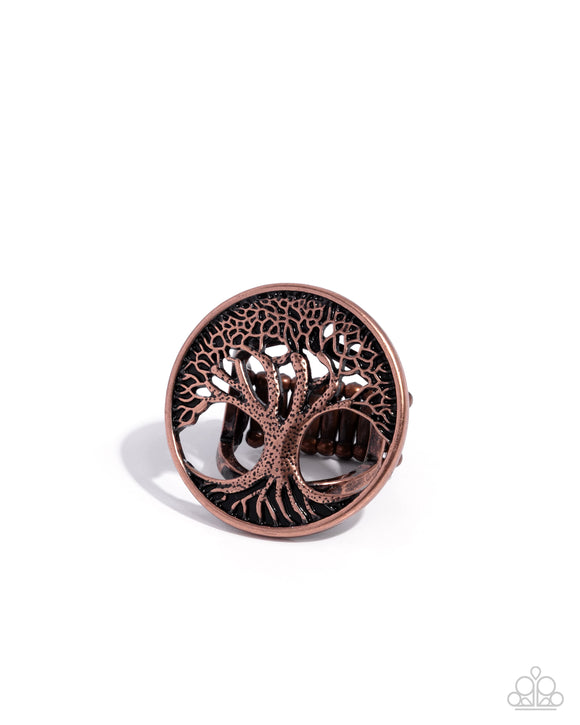 Wait and TREE - Copper - Tree of Life Ring