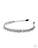 Braided Boarding School - Silver - Headband
