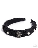 Adorable Accent - Black - Snowflake Headband