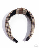 Houndstooth Haute - Brown - Headband