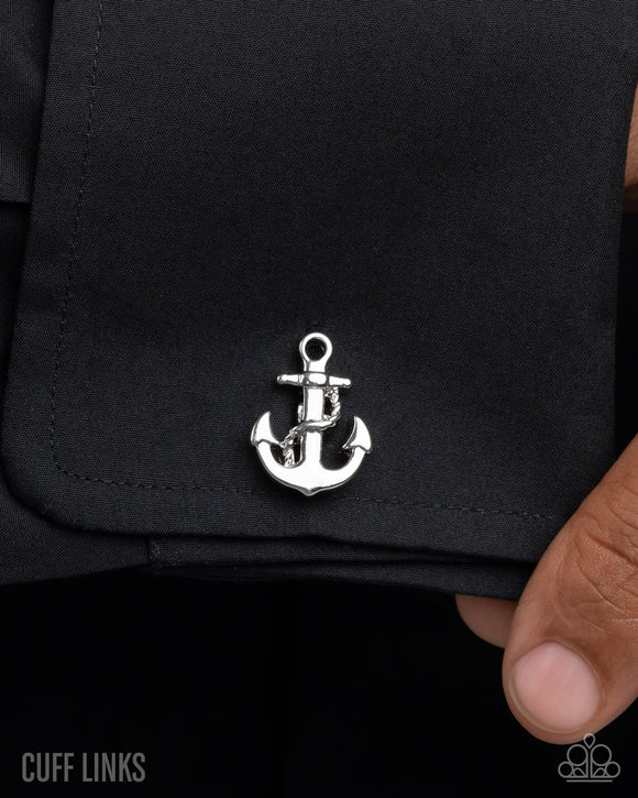 Admirable Anchor - Silver - Cuff Links
