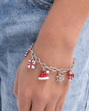 Holiday Haute - Red - Christmas Charm Bracelet