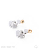 Flirty Finale - Multi - Double Back Post Earrings