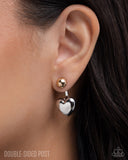 Flirty Finale - Multi - Double Back Post Earrings
