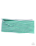 Striped Splendor - Green - Headband