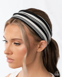 Striped Symphony - Black - Headband