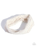 Textured Tutor - White - Headband