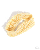 Textured Tutor - Yellow - Headband