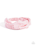 Eyelet Elegance - Pink - Headband