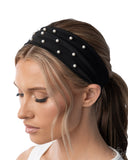 Placid Pearls - Black - Headband