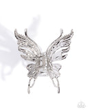 Flutter Following - White - Claw Clip