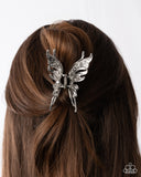 Flutter Following - White - Claw Clip