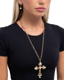 Heavenly Haul - Gold - Cross Necklace