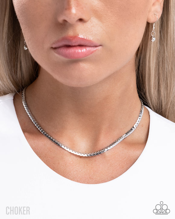 Crowning Challenge - Silver - Choker Necklace
