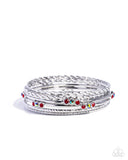 Braided Bangle - Red