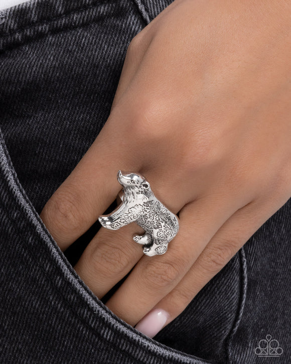 Adorably Arctic - Silver - Polar Bear Ring