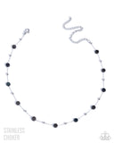 Defaced Decadence - Black - Stainless Choker Necklace