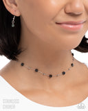 Defaced Decadence - Black - Stainless Choker Necklace