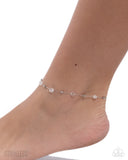 Defaced Dedication - White - Stainless Steel Anklet