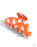 Ghostly Greeting - Orange - Claw Clip