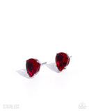 Teardrop Transit - Red - Stainless Cubic Zirconia