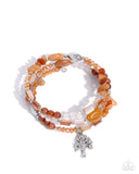 Capricious Collision - Orange - Tree of Life Bracelet