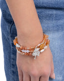 Capricious Collision - Orange - Tree of Life Bracelet
