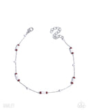 Delightfully Delicate - White - Anklet