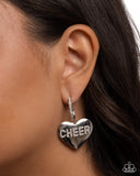 Shimmery Spotter - White - Cheer Earrings