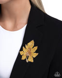 Autumnal Accent - Gold - Brooch