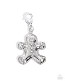 Genuine Gingerbread - White - Rhodium Charm