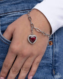 Romantic Holiday - Red - Rhodium Charm - SOLD OUT