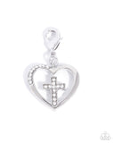 SOLD OUT - I will try to get more! Christian Charisma - White - Rhodium Charm