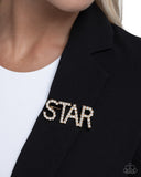 Superstar Sum - Gold - Brooch