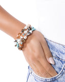 Trendy Traveler - Brown - Coil Bracelet